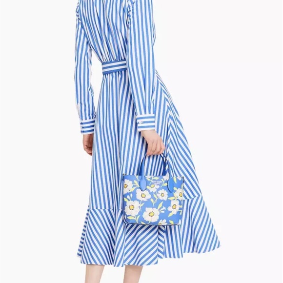 Kate Spade Julie Stripe Wrap Dress - Picture 2 of 8